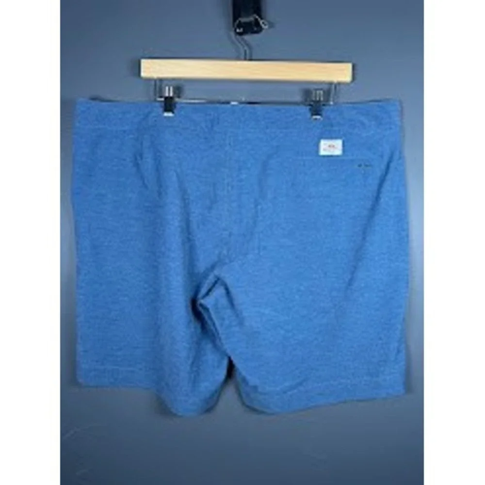 Faherty All Day Shorts Mens 42 Blue Heather Hybrid Stretch Boardshorts 7 Inseam
